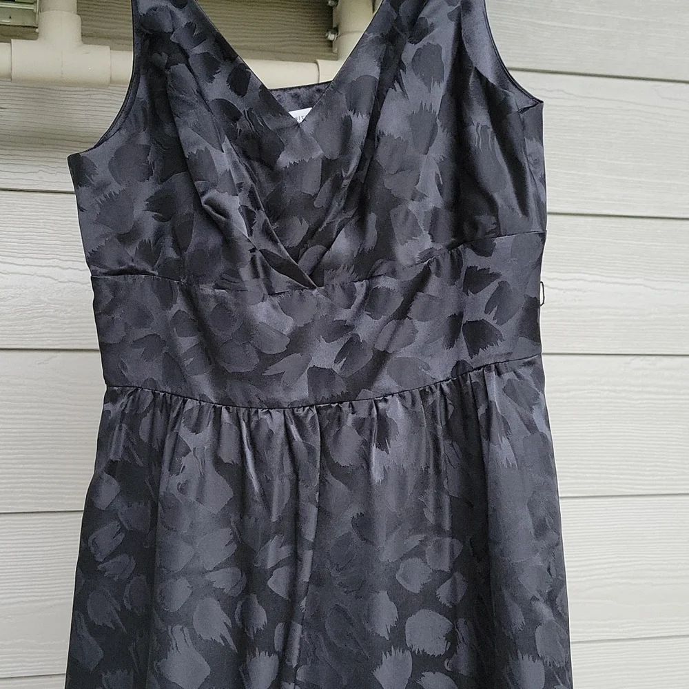 NWT White House Black Market Silk Black Dress Size 6 - Picture 8 of 16